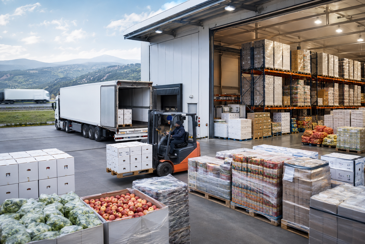trasporto merci aziende alimentari